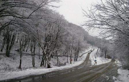 Qubaya qar yağır - FOTO